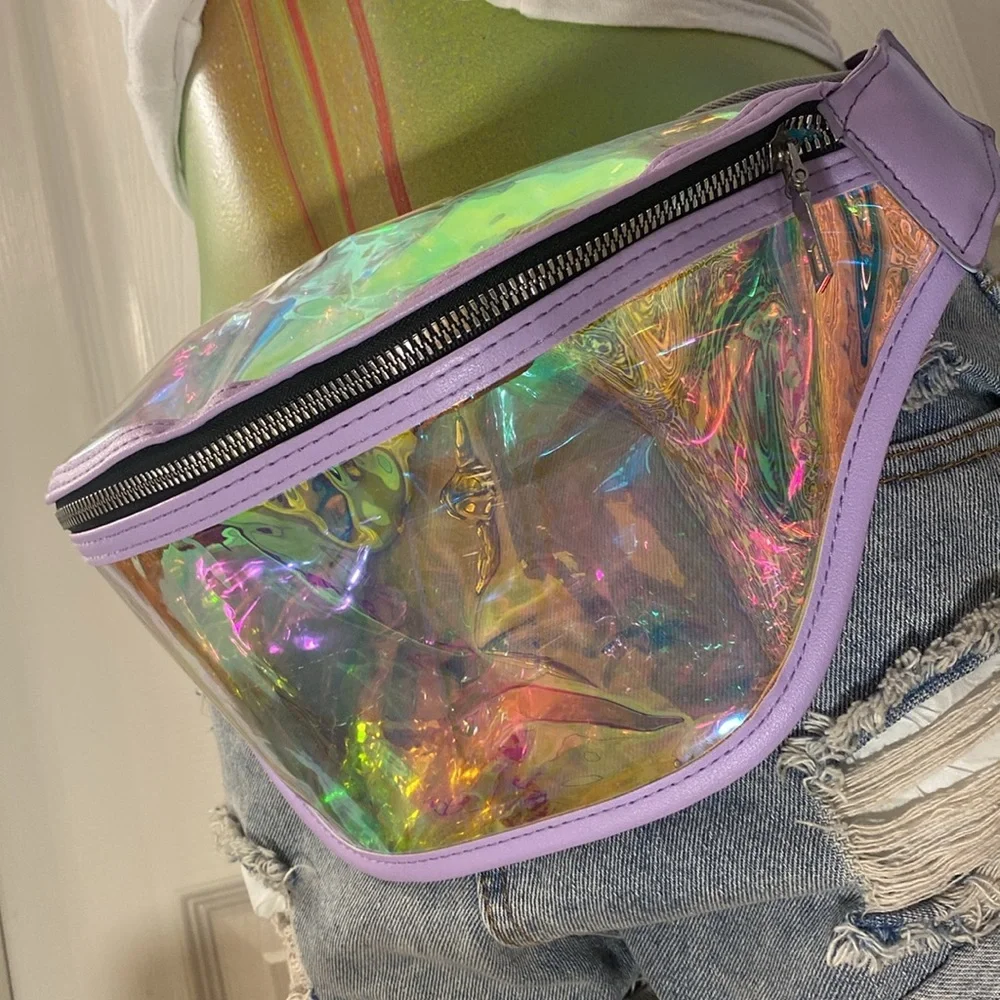 Holographic Iridescent Fanny Belt Bag - Picture 5 of 9